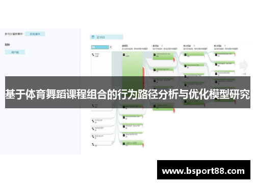 基于体育舞蹈课程组合的行为路径分析与优化模型研究