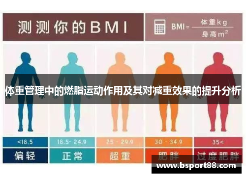 体重管理中的燃脂运动作用及其对减重效果的提升分析